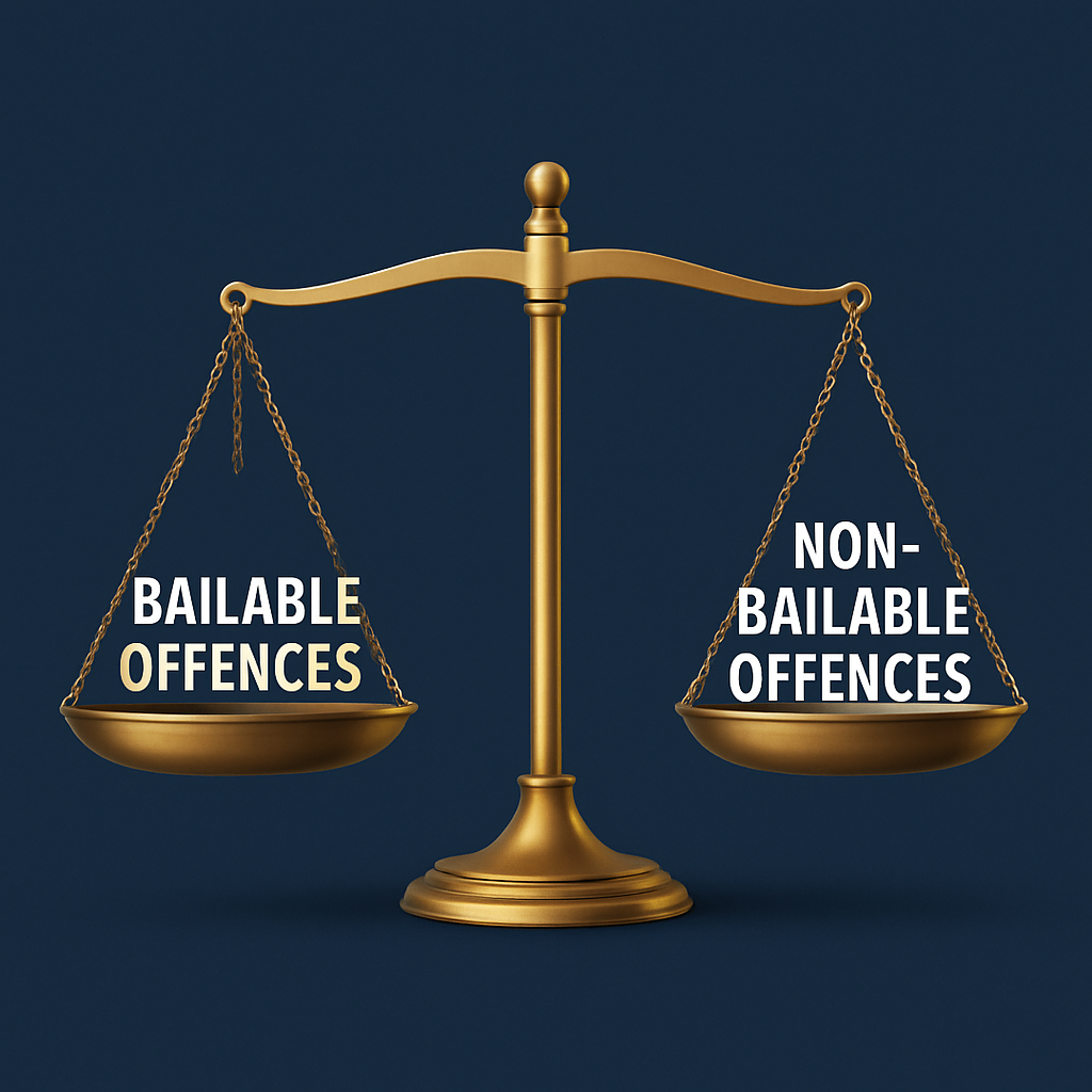 Difference between bailable and non-bailable offences