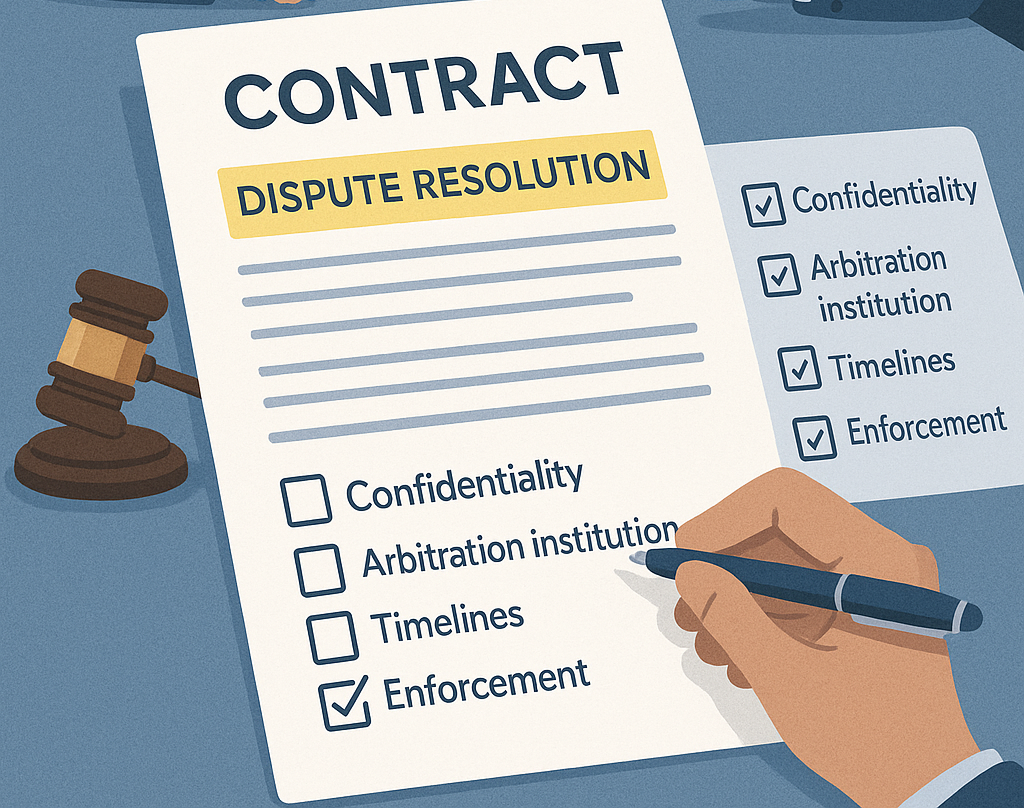 How to draft a dispute resolution clause