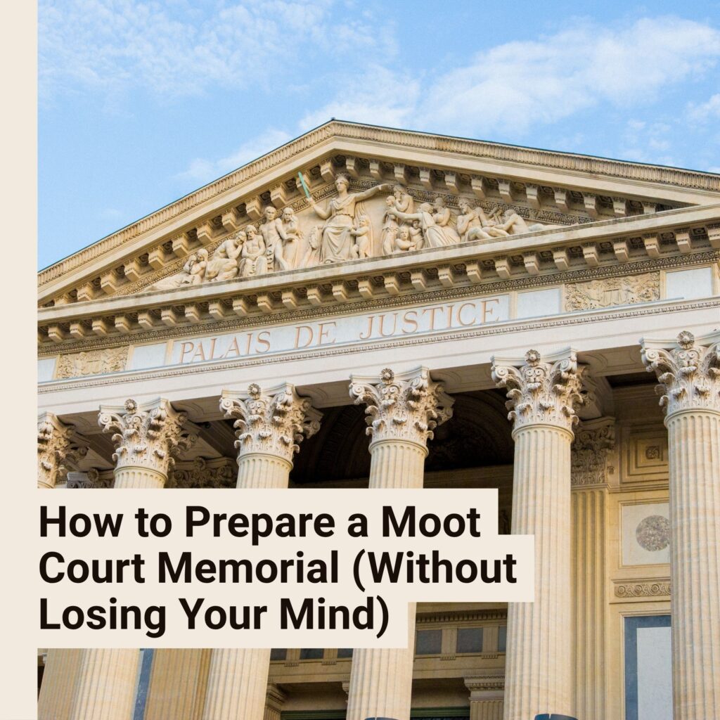 How to Prepare a Moot Court Memorial